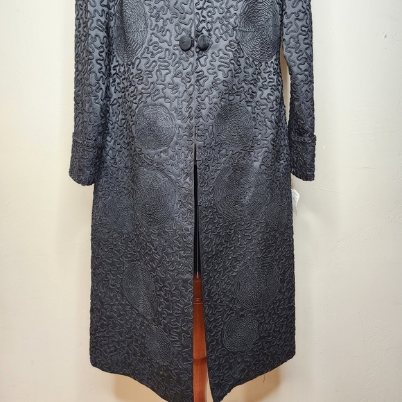 NWT Sue Wong Black Embroidered and Sequined Button Front Jacket Size 12 - Picture 12 of 17